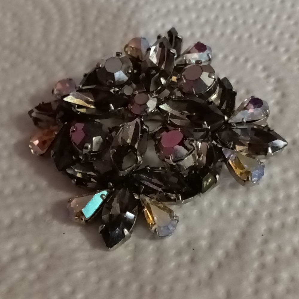 Vintage Austria Crystal Brooch